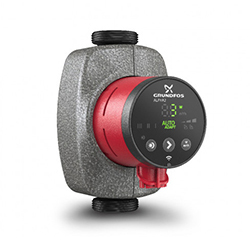 Насос Grundfos Alpha2 25-40 1х230В G 1 1/2 с гайками